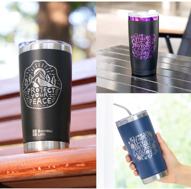20oz Edelstahl-Becher mit Wunschgravur